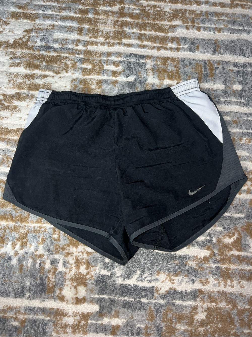 Nike Black Women’s Athletic Shorts with White Side Panels